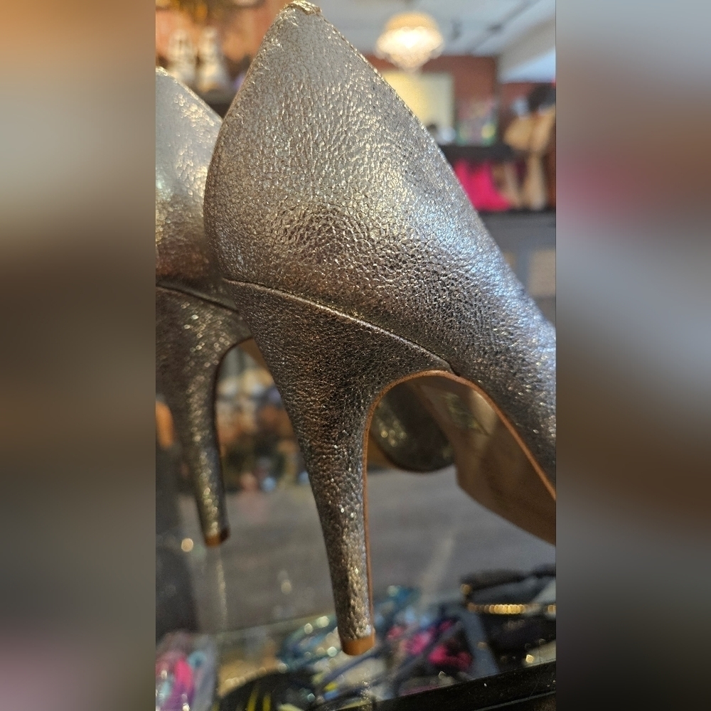 Womens peep toe heels - Picture 3 of 7